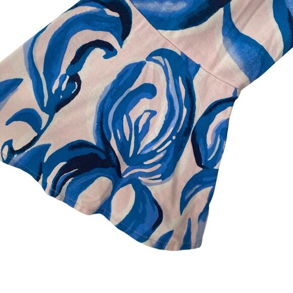 Lilly Pulitzer Ophelia Shift Dress Pink Tropics Tint Heat Wave size small Blue - Picture 3 of 9